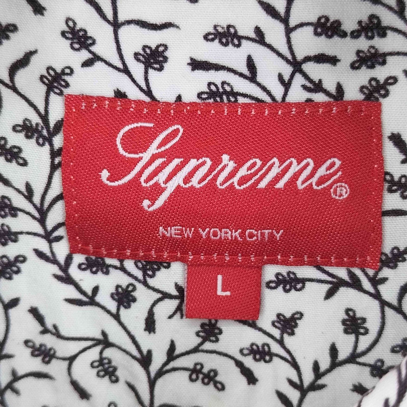 Supreme レーヨンシャツ　Vines Rayon Shirt サイズ　L Supreme シュプリーム 18SS Vibrations Rayon Shirt レーヨン 半袖