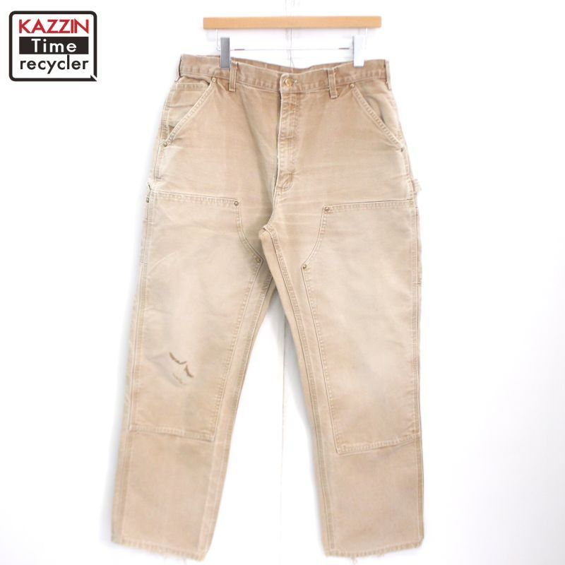 Carhartt ダブルニーパンツ 31×32 made in usa 00s USA製 carharttカーハート ダブルニー ダック地 ペインター