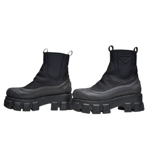 PRADA プラダ 2022AW モノリスRe-Nylonギャバジンブーツ 2UE029