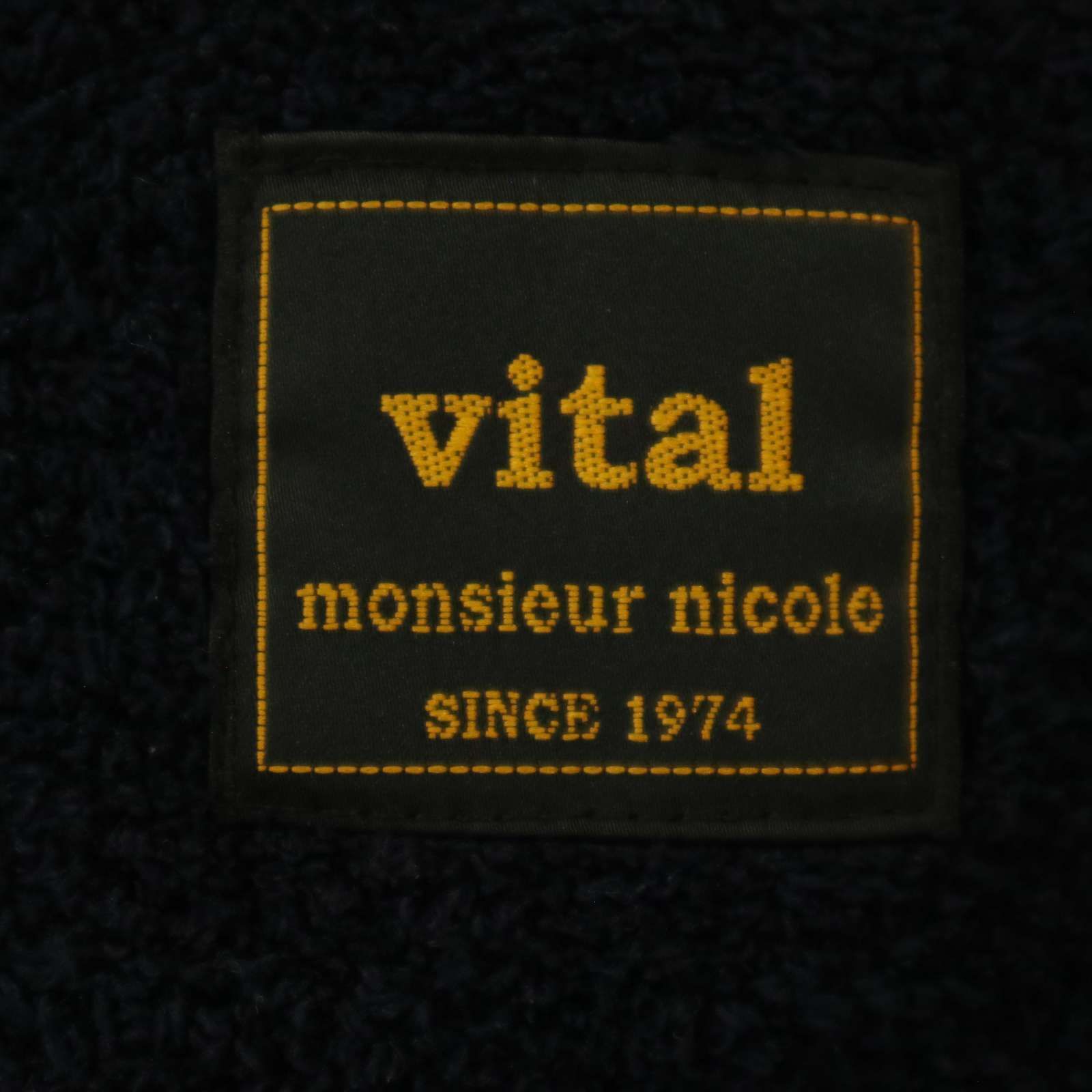 D06214 新品 monsieur NICOLE カーディガン【サイズ：48】 vital MONSIEUR NICOLE ムッシュ ニコル 秋冬☆ ボア パイル