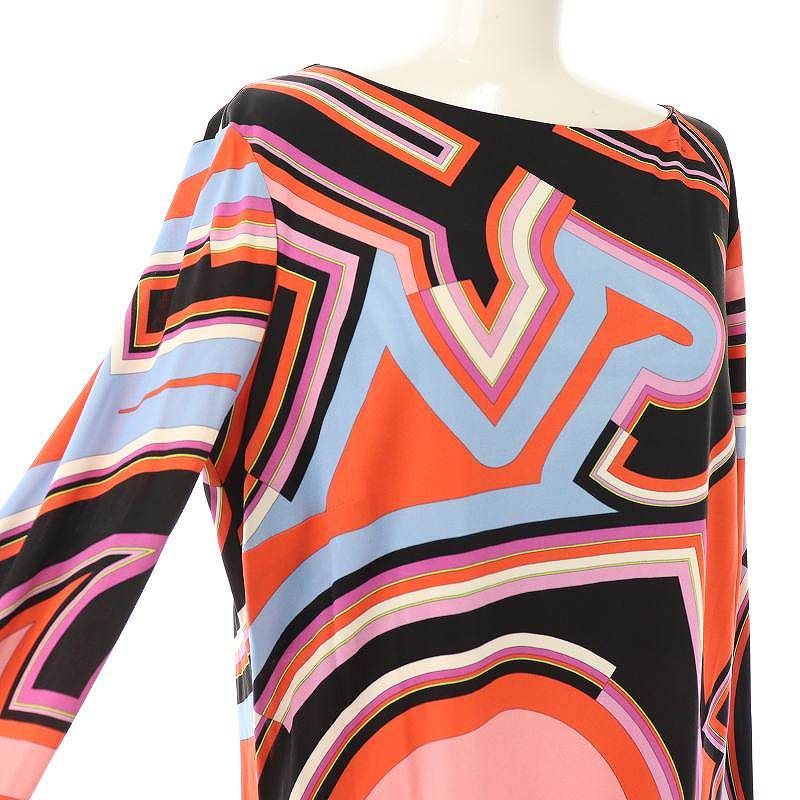 エミリオプッチ　EMILIO PUCCI ワンピース　ピンク　マルチカラー 中古・古着通販】Emilio Pucci (エミリオ プッチ) プリント