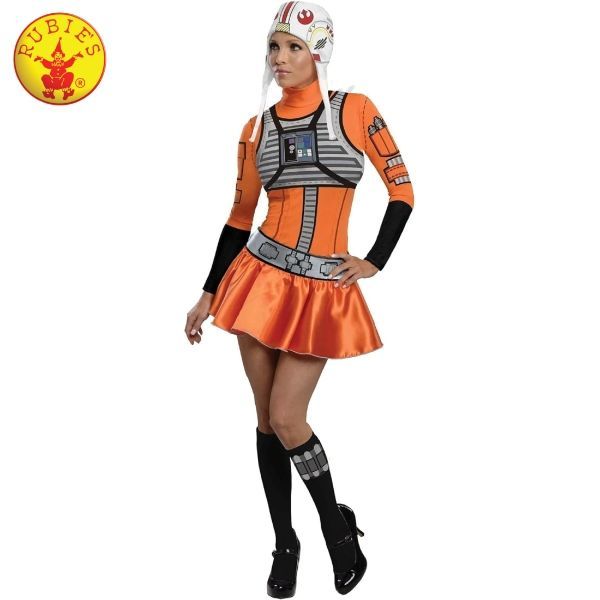 アウトレット品 RUBIES STAR WARS スターウォーズ X-WING Xウィングファイター コスプレ コスチューム レディース 155cm-165cm sp-037-001