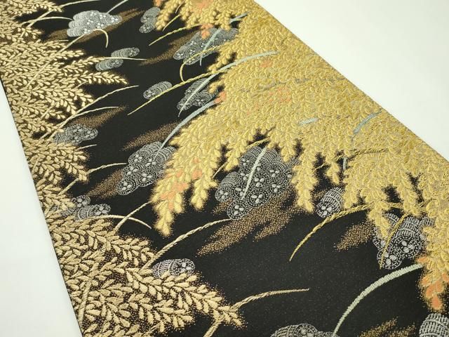 平和屋本店□極上 西陣 皇室 総理大臣献上作家 青木兄弟 六通柄袋帯