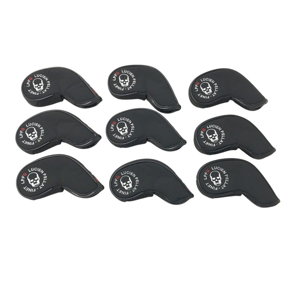 LUCIEN PELLAT-FINET ルシアンペラフィネ アイアンヘッドカバー 9点セット ブラック系 5.6.7.8.9.a.s.p.x [240101300859] ゴルフウェア ストスト