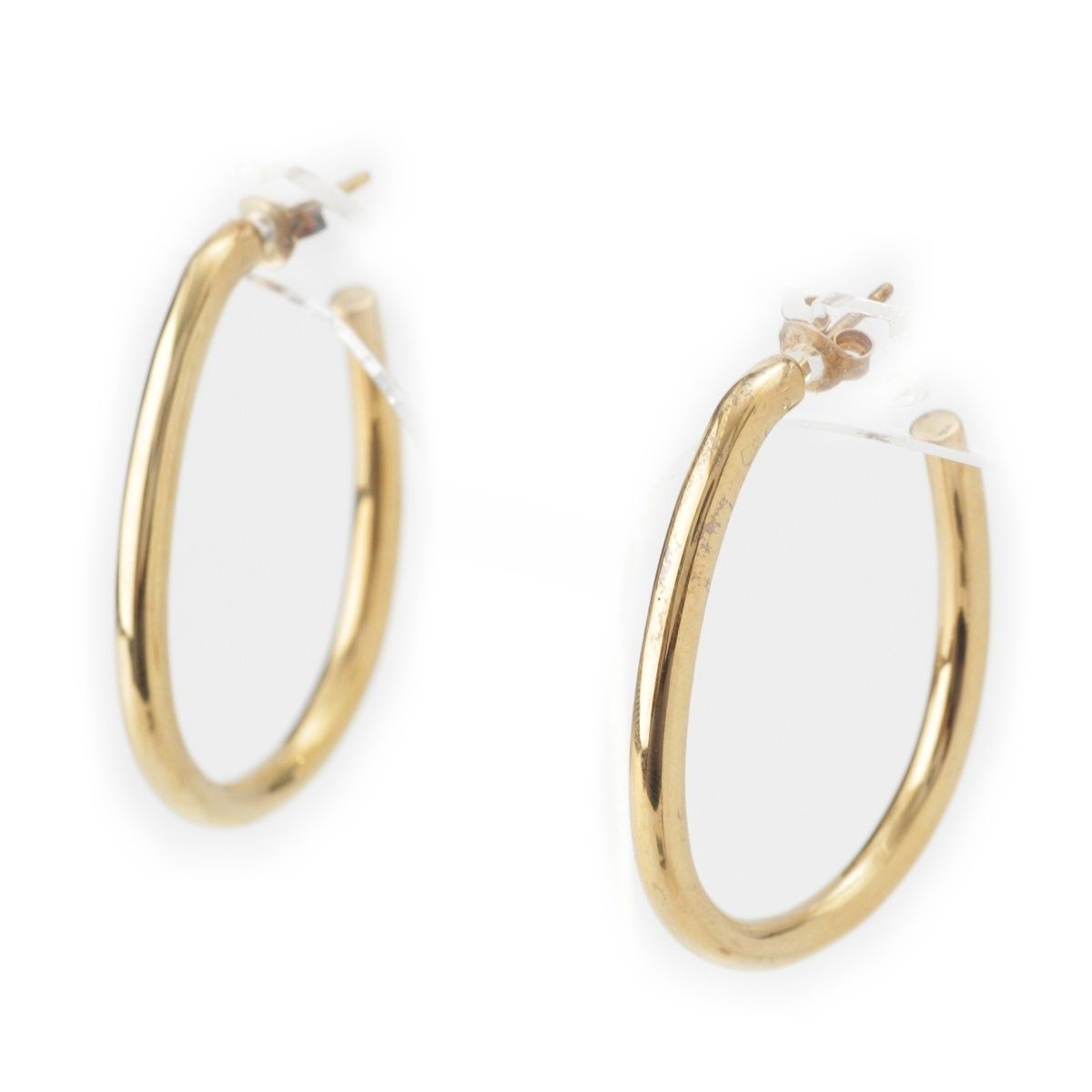 オティウムバーグ 925 オーバル フープ ピアス アクセサリー ゴールド