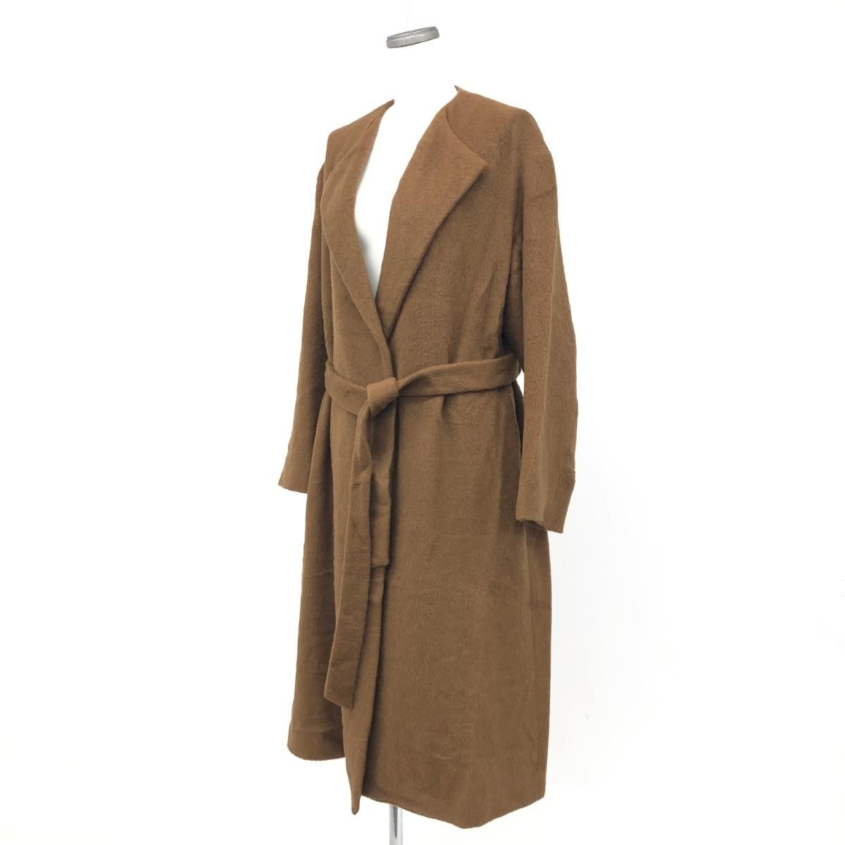 AURALEE オーラリーベビーアルパカ ノーカラーコート