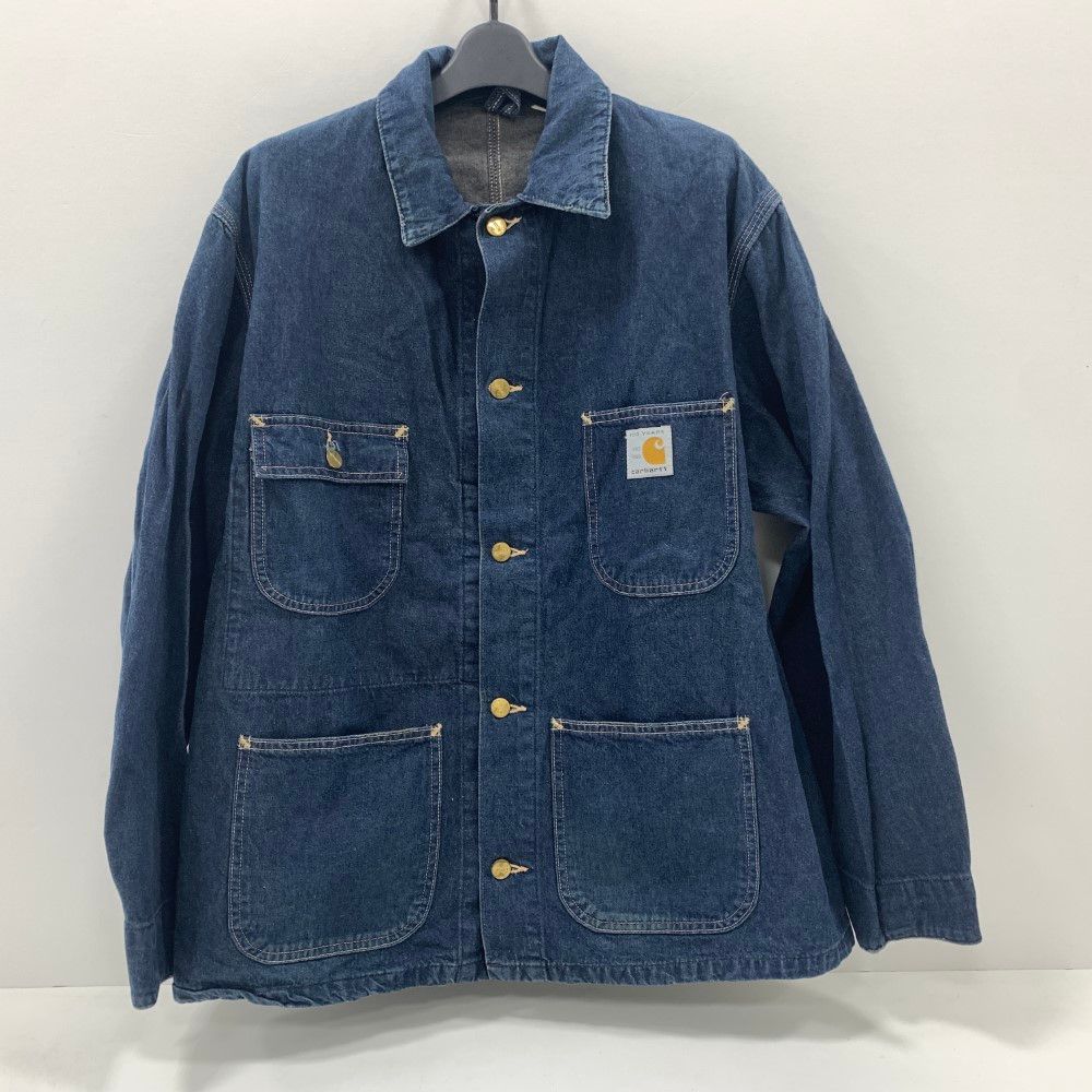 07w18475 Carhartt カーハート デニムカバーオール デニムジャケット  80’ｓ 星型 100周年 ビンテージ  カバーオール  【中古品】