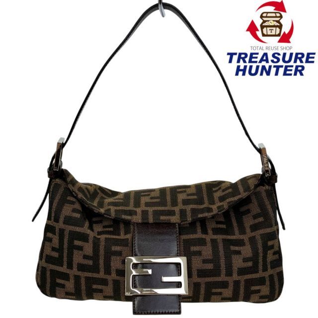 FENDI ズッカ柄 フラップミニショルダーバッグ 2305.26725.008 ブラウン フェンディ 【102059872006】
