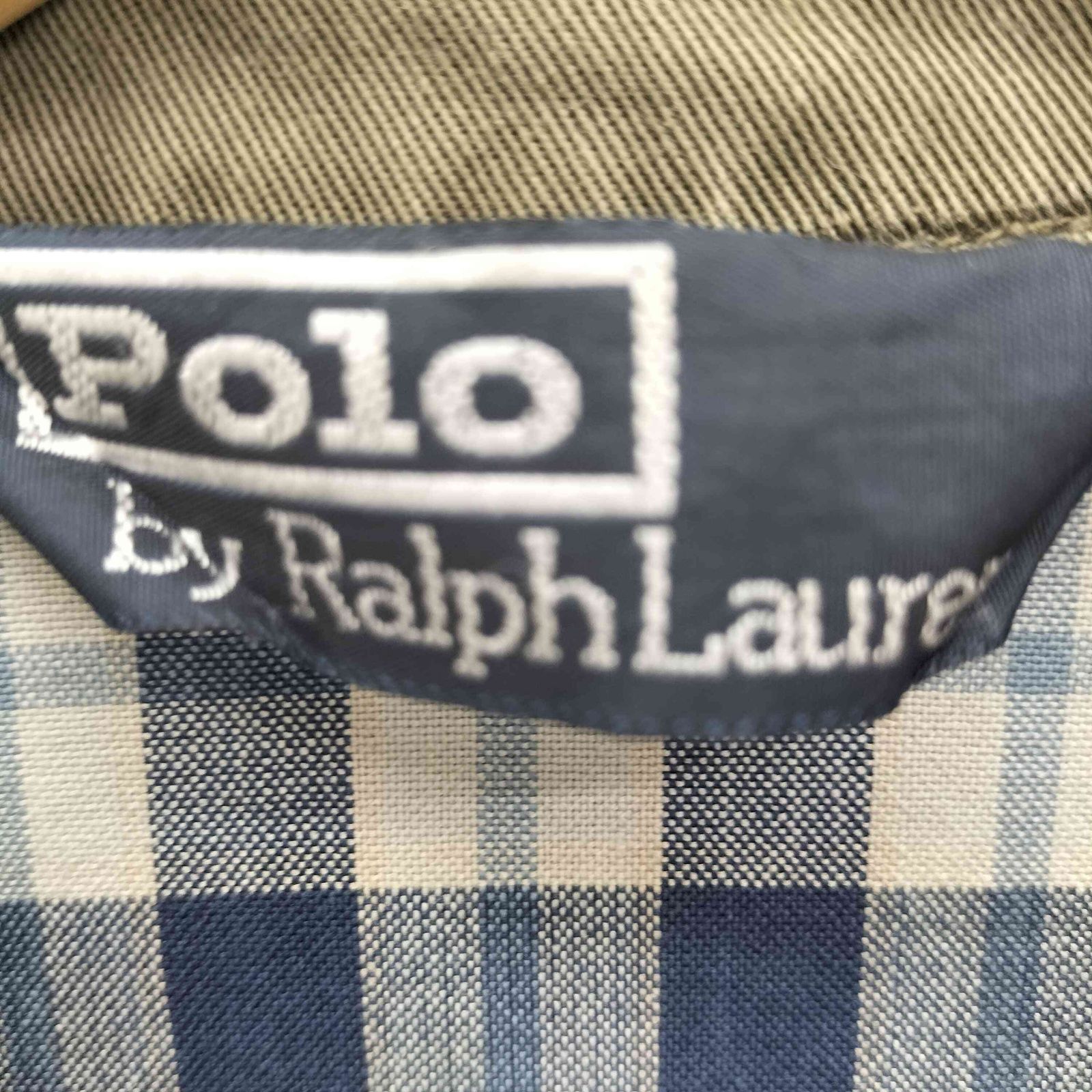 ポロ　ラルフローレン　ポニー刺繍ロゴ　ハリトンジャケット　裏地チェック　S黒 Polo by Ralph Lauren ラルフローレン スイングトップ