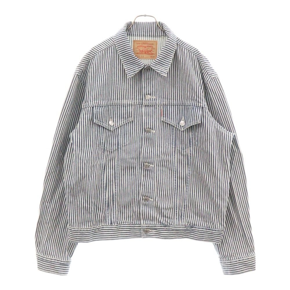 Levi's (リーバイス) ×NIGO 557XX PC9-A5904-0000 ニゴ ストライプ デニムジャケット インディゴ/ホワイト