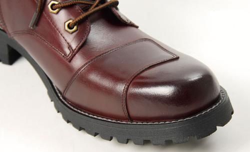 シフトガード付レザーZIPブーツ