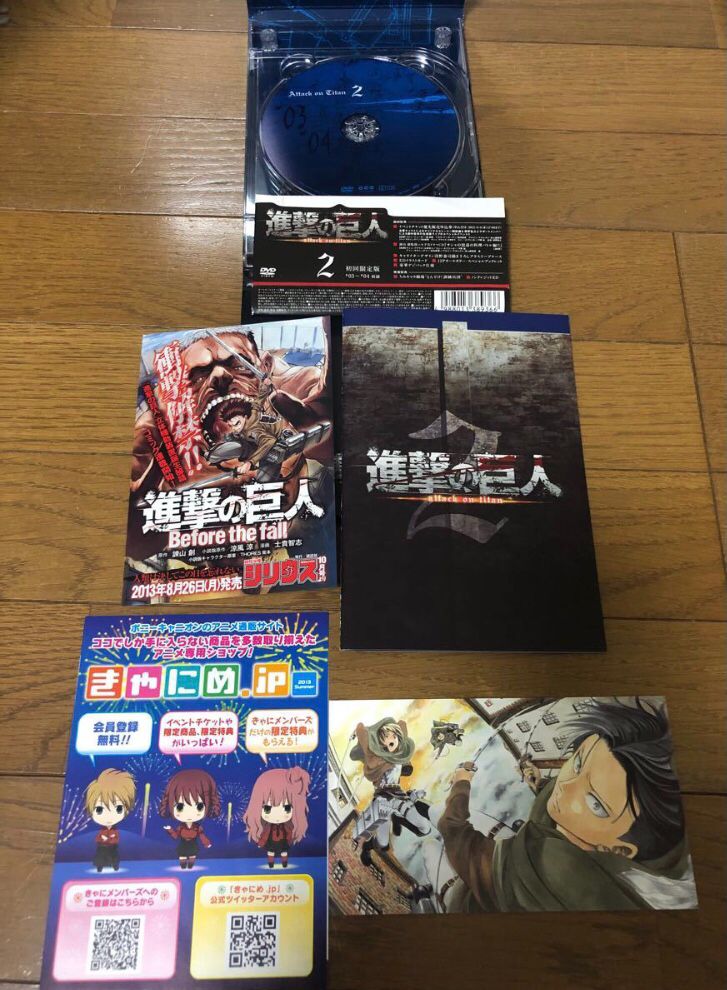 進撃の巨人 DVD 1-9巻 セット レア　初回限定版有 未開封有 進撃の巨人 DVD 1-9巻 セット レア 初回限定版有 未開封有