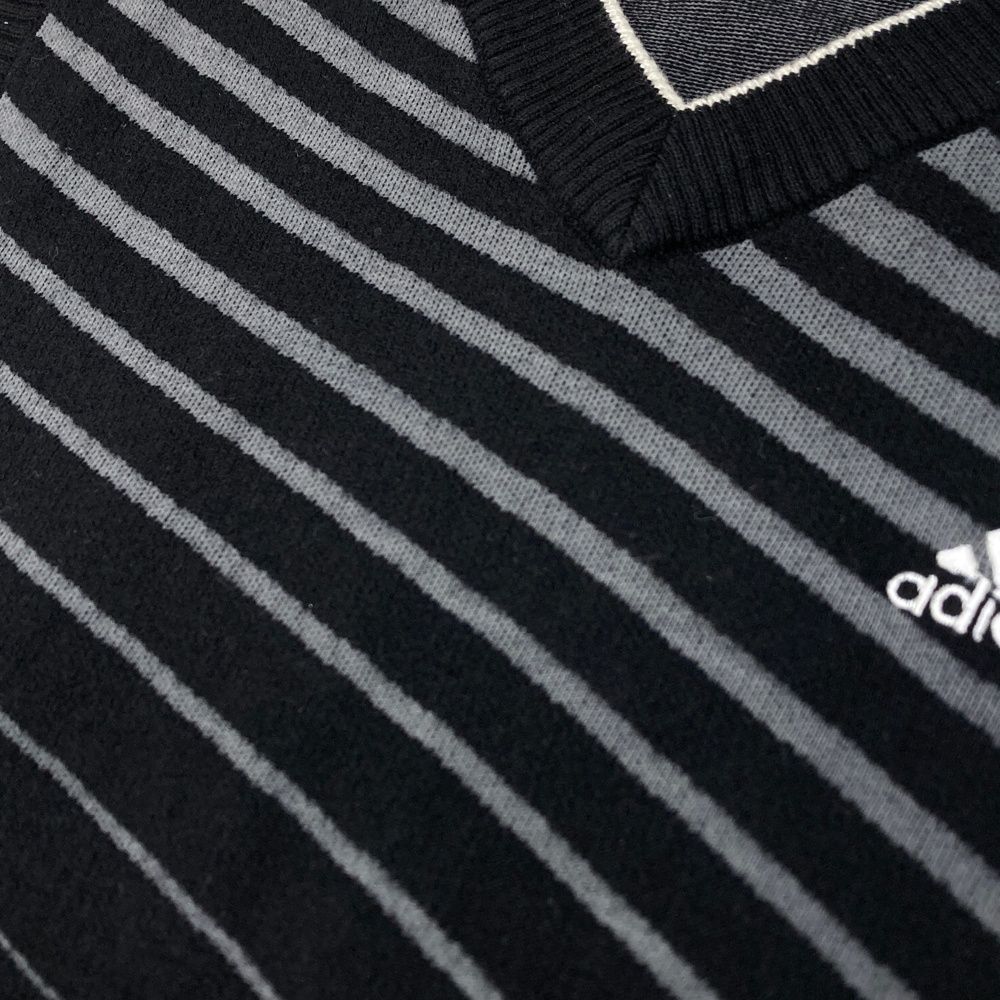 サイズ：M ADIDAS GOLF アディダスゴルフ ニットベスト ブラック
