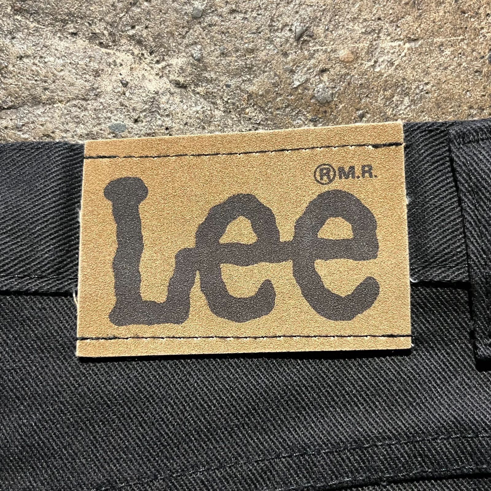 Lee 80s 200-1801 USA製 ツイルパンツ カツラギ ブラック W30 L36 リー 