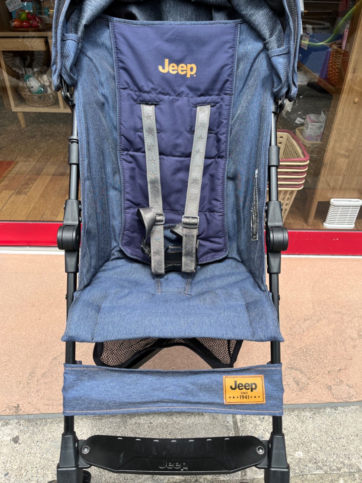 子供用品　Jeep ジープ　ベビーカー バギー デニム　　ベビーカー　ベビーバギー　ベビー用品