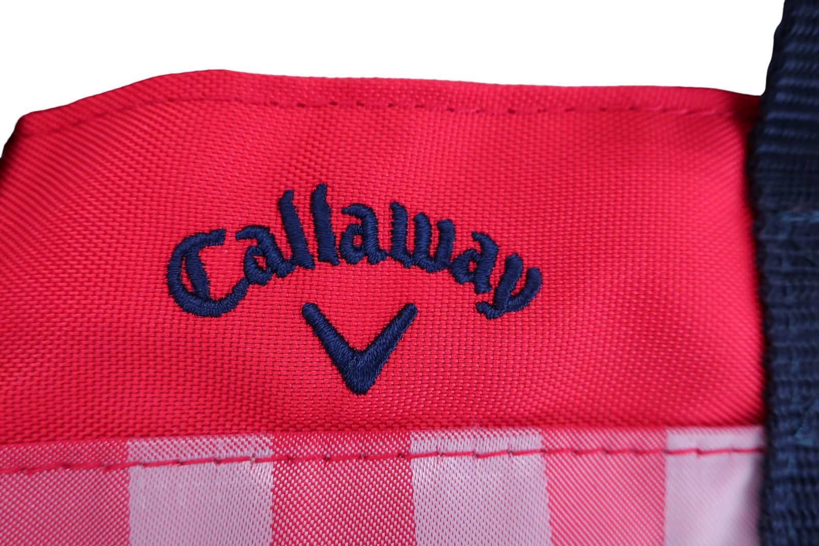 【美品】Callaway(キャロウェイ) カートバッグ 赤 レディース ゴルフ用品 2406-0533