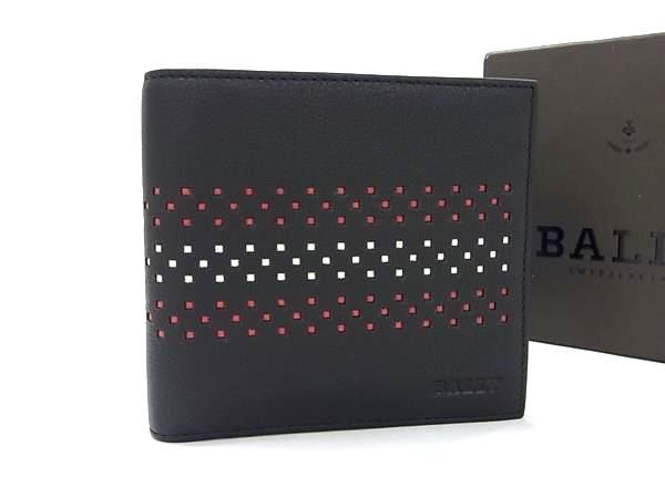 未使用品‼️  BALLY  バリー　折り財布　レザー　黒 □新品□未使用□ BALLY バリー レザー 二つ折り 財布
