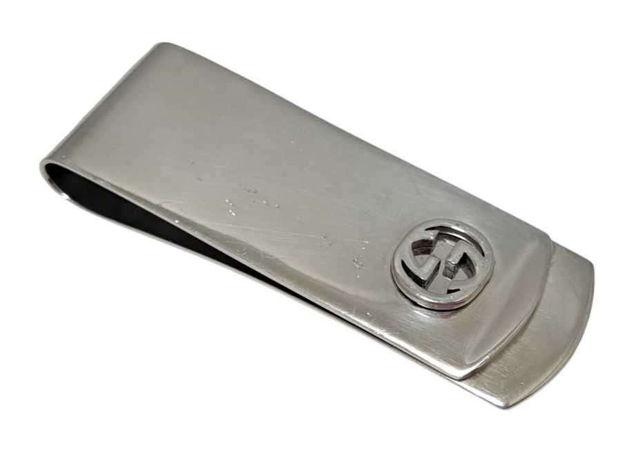 グッチ GUCCI ダブルG マネークリップ GG スターリングシルバー ビルクリップ メンズ シルバージュエリー SV925 343086