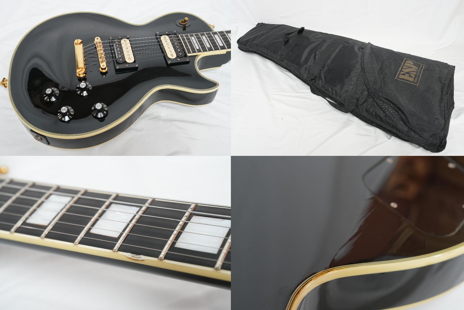 ☆EDWARDS by ESP E-LP Les Paul Custom 初期型 極太ネック レスポール