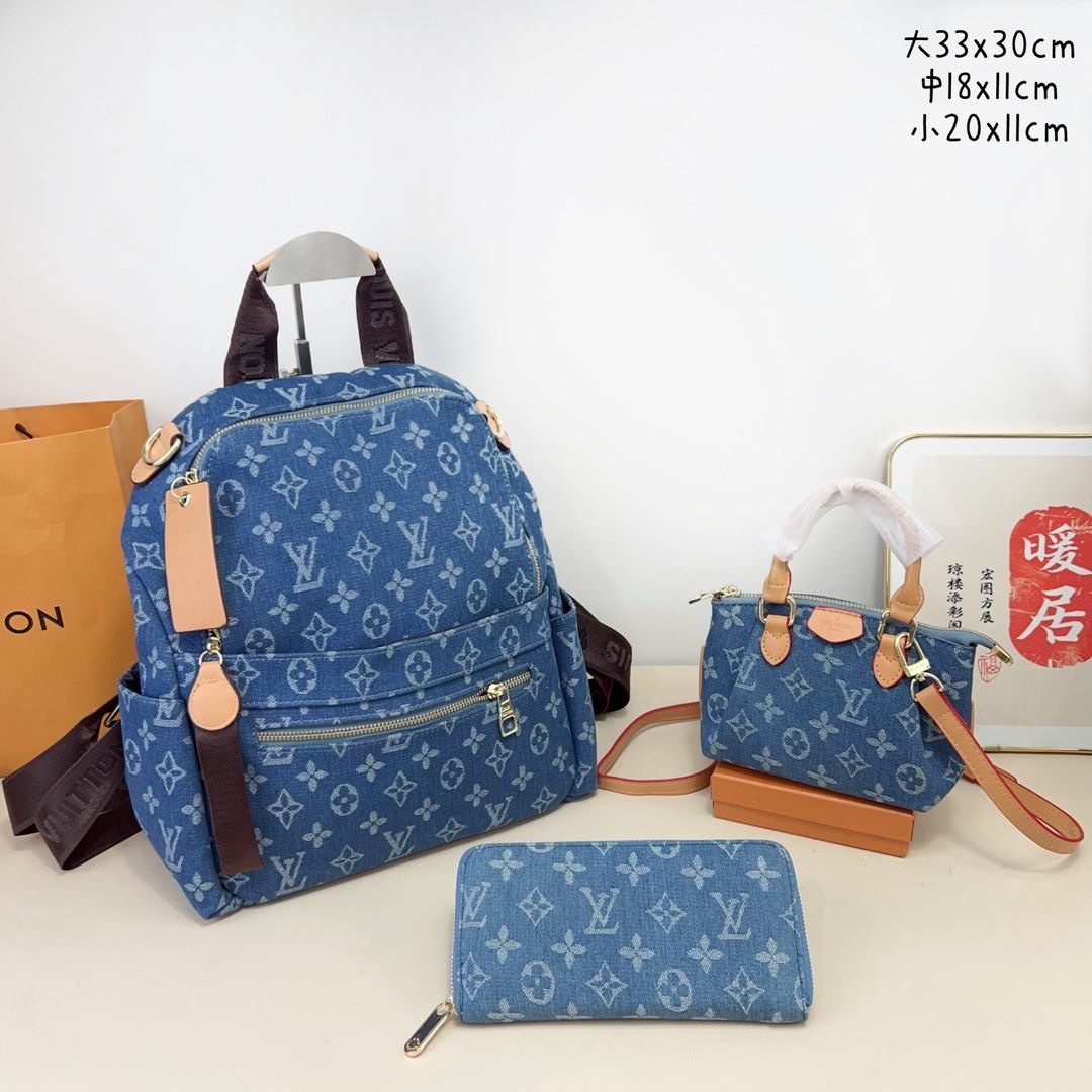 極美品 ルイヴィトン LV ランドセル ハンドバッグ ショルダーバッグ 餃子の包み 財布 3点セット - メルカリ