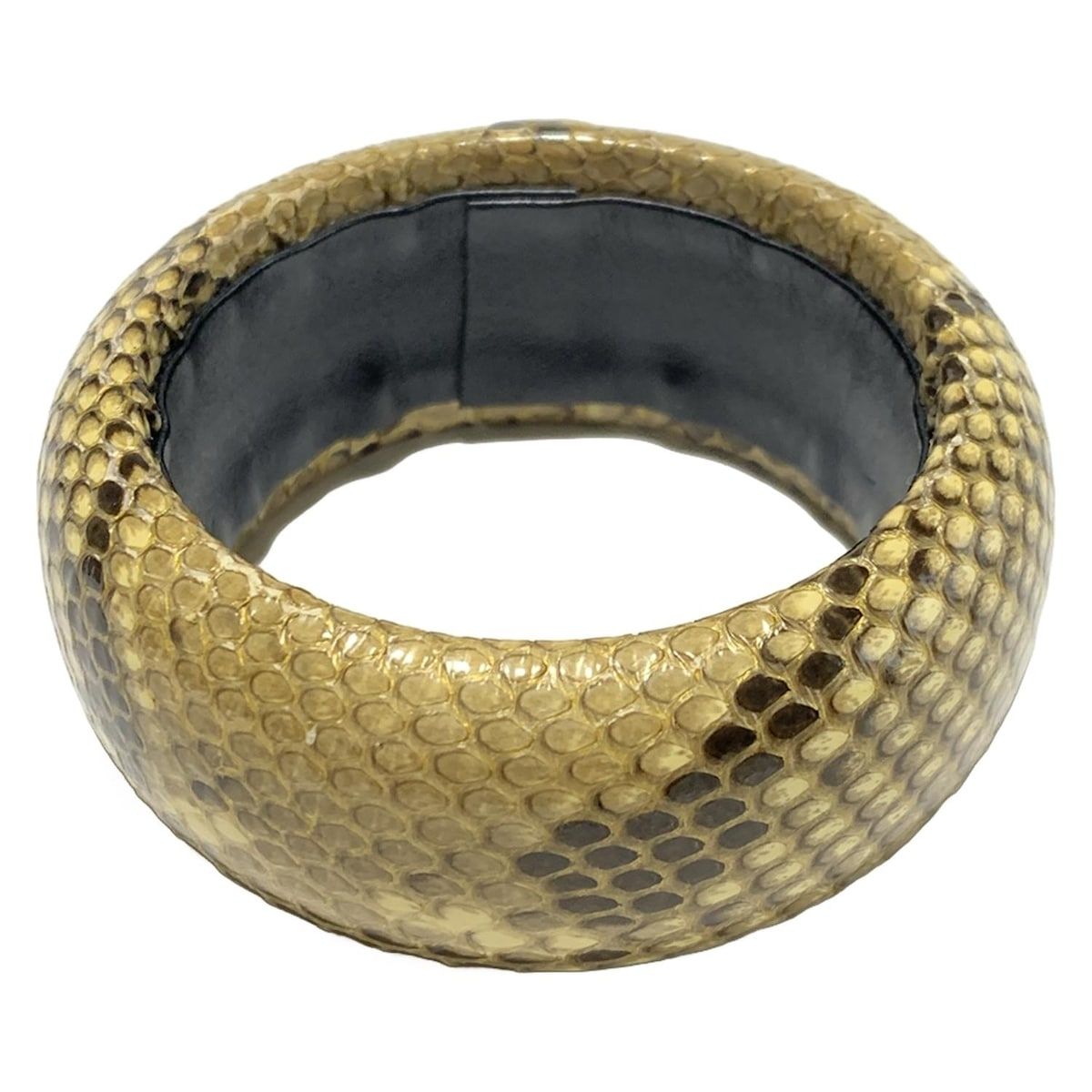  EPOCA エポカ バングル レザー ベージュ ライトブラウン ダークブラウン 型押し加工 バングル リストバンド アクセサリー