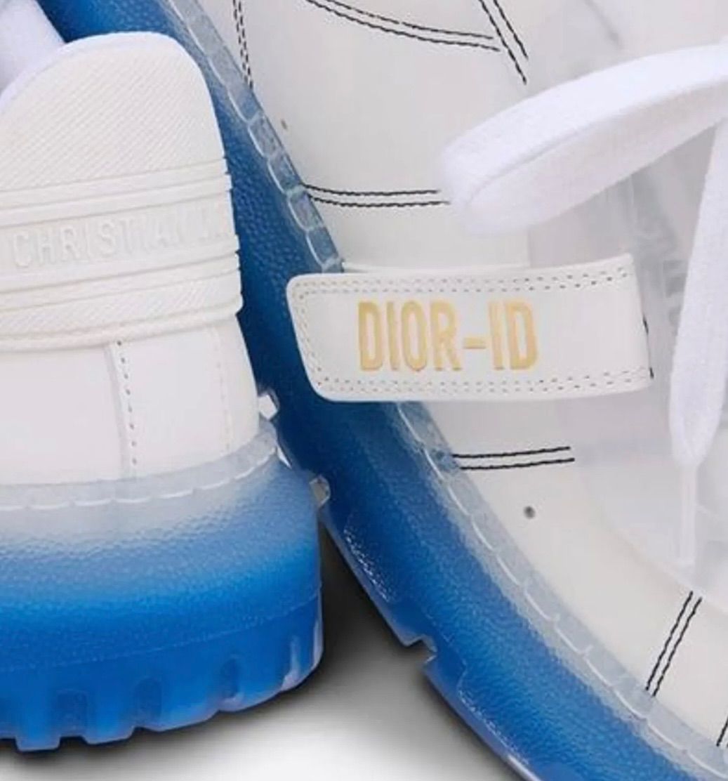 DIOR 国内発送 DIOR-ID スニーカー カーフスキン&ラバー Blue ブルー - メルカリ