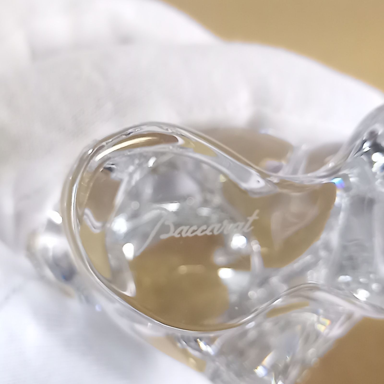 美品 Baccarat バカラ ノエル スレーディング ベア クリスタル 希少