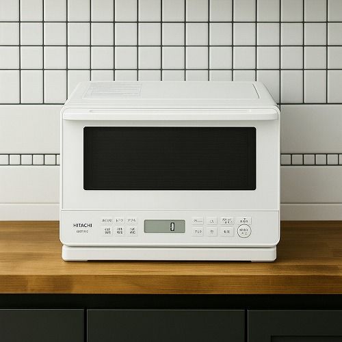 日立 オーブンレンジ ホワイト 27L フラット庫内 2品同時あたため 簡易スチーム MRO-F6B-W