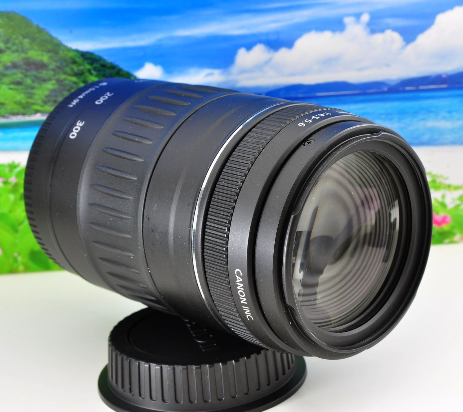 正直うれしいお手頃価格。 整備済み フード付き Canon キヤノン EF90-300mm 望遠レンズ 開封のみ