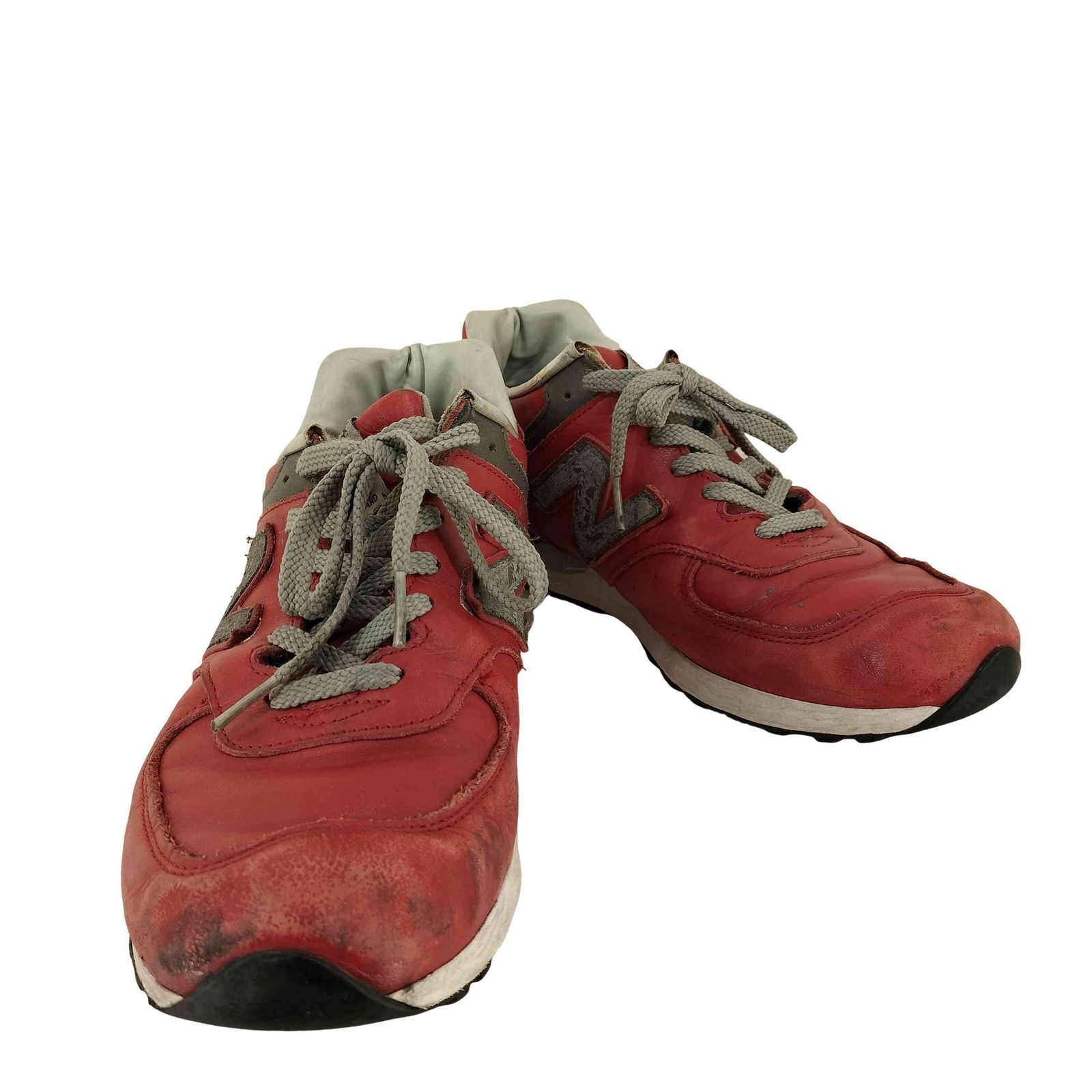 新品 UK製 NEW BALANCE M576RED 26.5cm オールレザー 国内正規品 UK製 New Balance M576RED レッド×グレー US10 28cm 限定