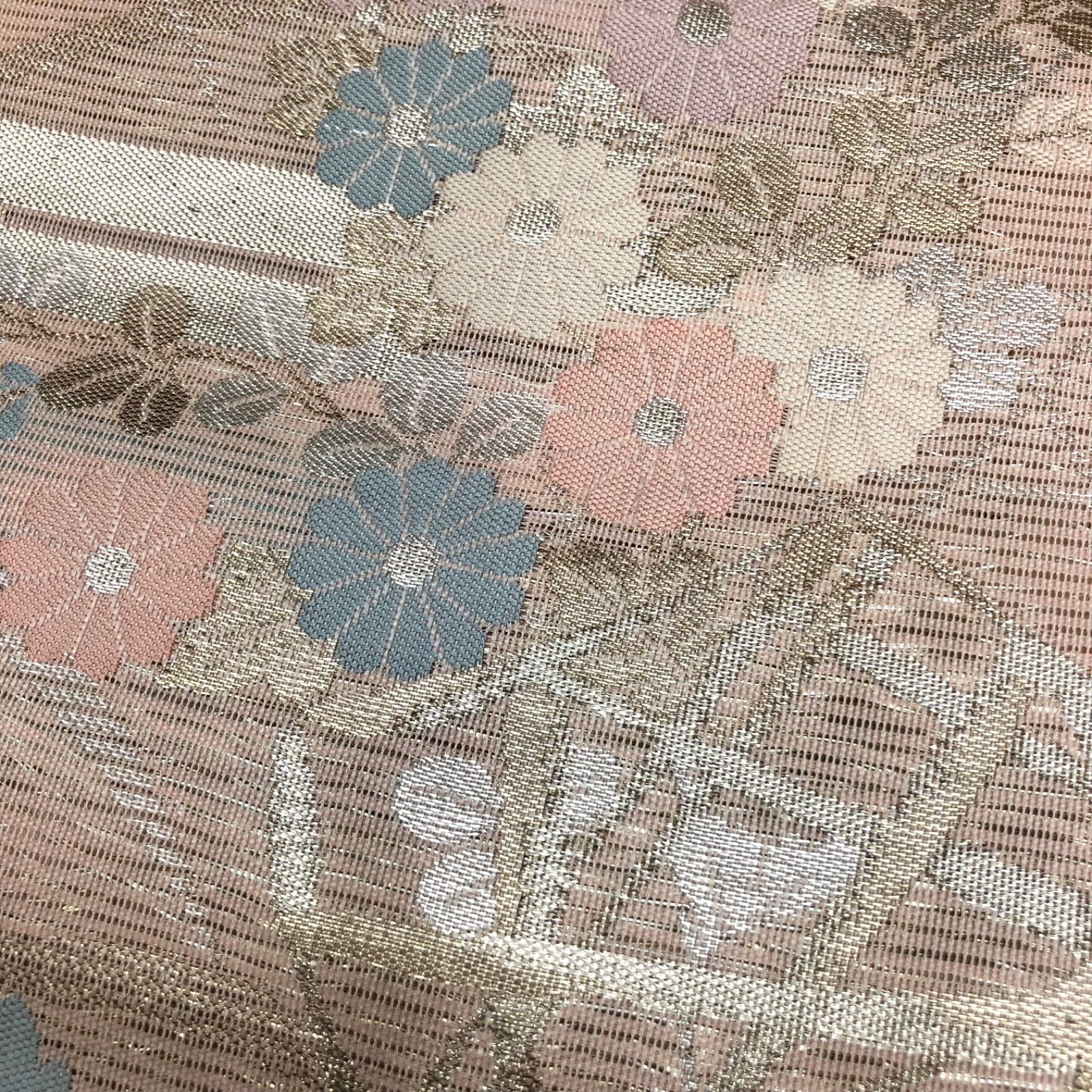 西陣織　新品未使用　名古屋帯　証紙番号29番　西陣まいづる製　薄紫　藤色 夏九寸名古屋帯 絽名古屋帯 西陣まいづる帯 西陣証紙番号29