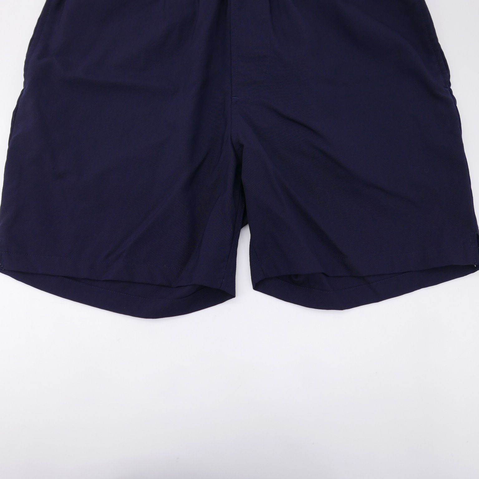 21AW VISVIM SPORT ビズビムスポーツ VS CASSIUS SHORTS (SUPERFINE) ウール ショートパンツ 無地 短パン  紺NAVY 1 0121308008004｜代購幫