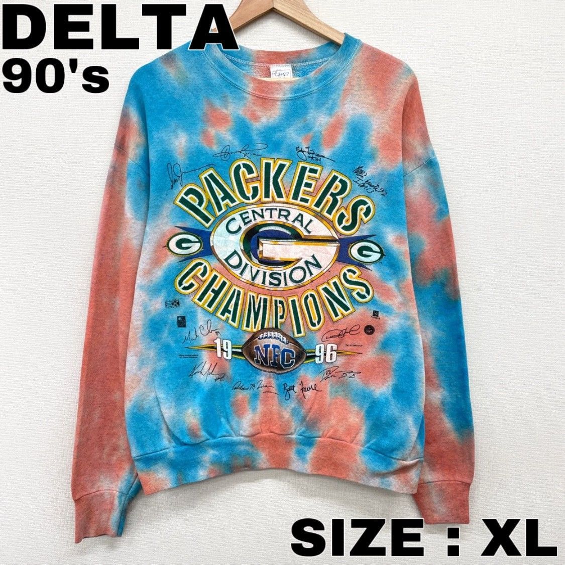 90s グリーンベイパッカーズ　スウェット 1996 90s グリーンベイパッカーズ スウェット 1996 Logo 7 Vtg 90s