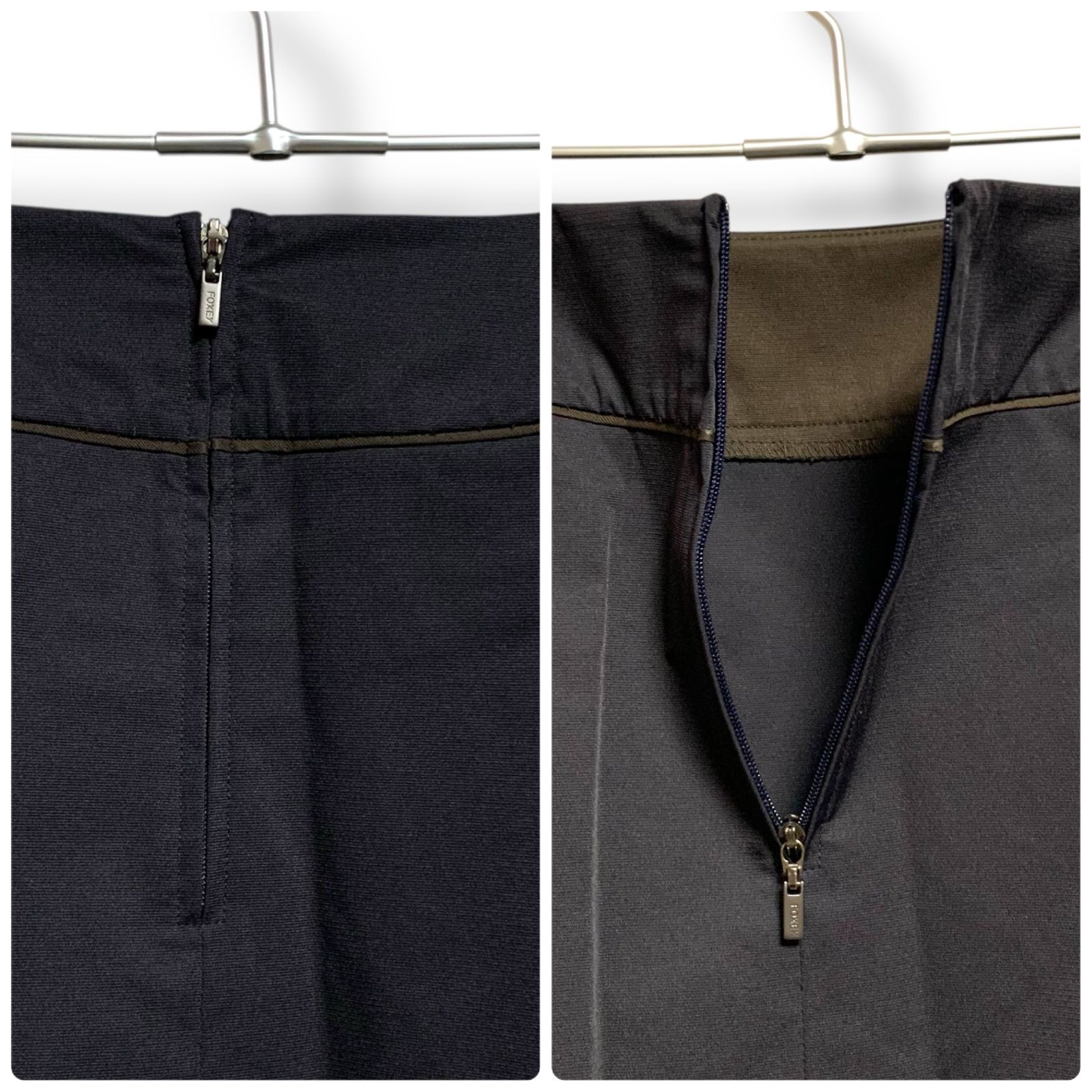 FOXEY NEW YORK フォクシーニューヨーク ブラック フ スカート ハトメ装飾 ポリエステル 38 M レディース エレガント デザイン 29148-NASFF405PF 001133H GULLKHAN_COM