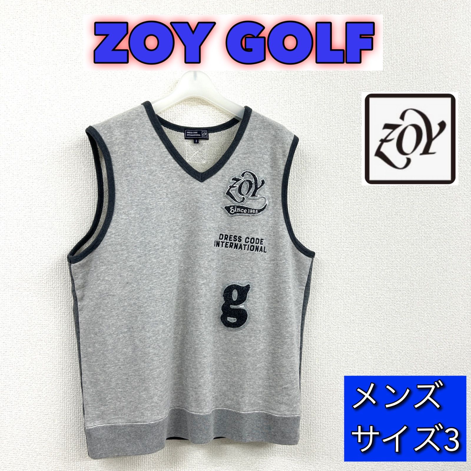 美品】ZOY GOLF ゾーイ ゴルフウェア ベスト メンズ サイズ3 - メルカリ