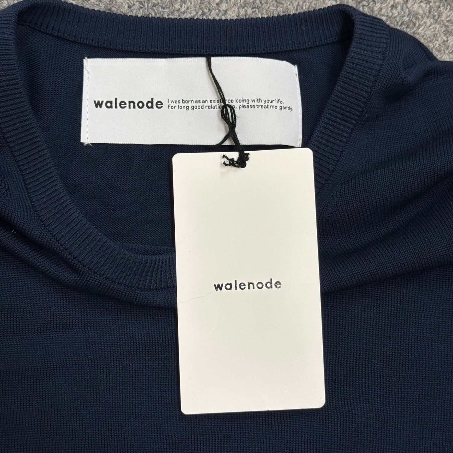 参考上代33000円 未使用品 walenode WASHABLE SILK HALF TEE