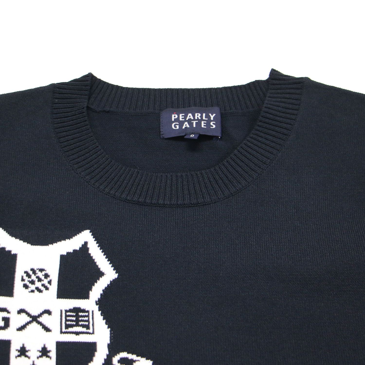 美品】PEARLY GATES パーリー ゲイツ ニット ネイビー 紺 サイズ:0(S  