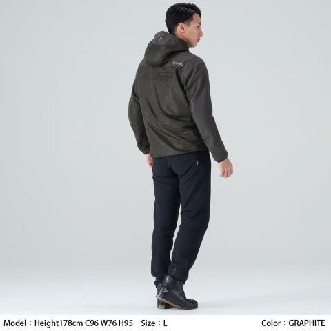 エアーフリップ パーカ グラファイト Lサイズ RSJ334 アールエスタイチ