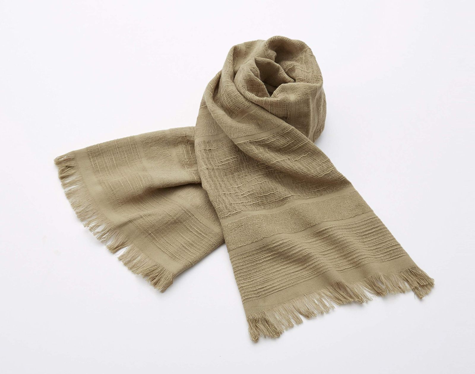 オリジナルシリーズ いまばりマフラー70 No 17 ダークベージュ 宮崎タオル 長さ140 幅34 cm