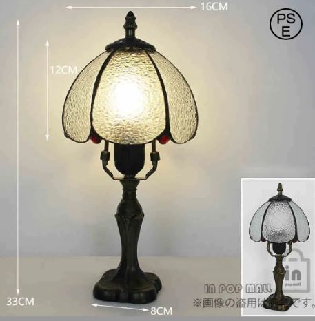 ステンドグラスランプ LED ガラス工芸 卓上ライト デスクライト