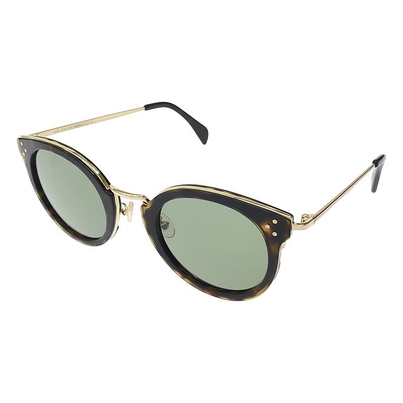 CELINE | セリーヌ | MINERAL 52A アセテート メタル サングラス | 48□26 140 | べっ甲 | ゴールド | レディース