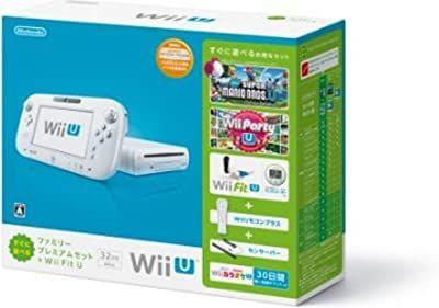 wiiu ファミリープレミアムセット ホワイト 32GB 中古 パッドケース