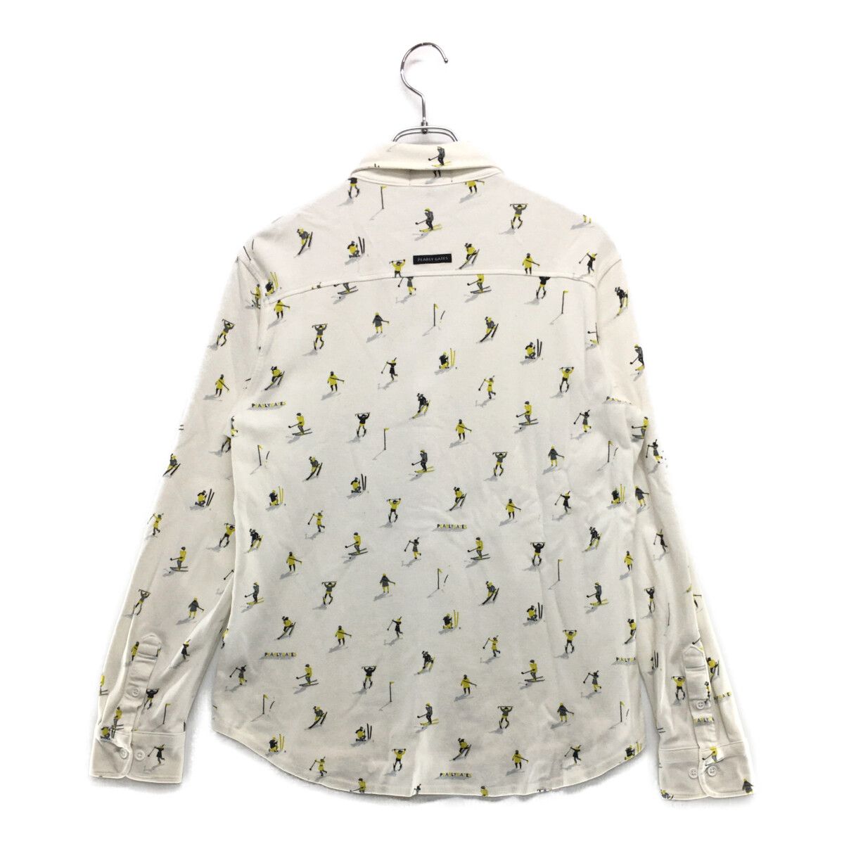 ○★新品未使用　PEARLY GATES　長袖ポロシャツ　2　ホワイト 中古 メンズ パーリーゲイツ PEARLY GATES 半袖ポロシャツ 6(LL