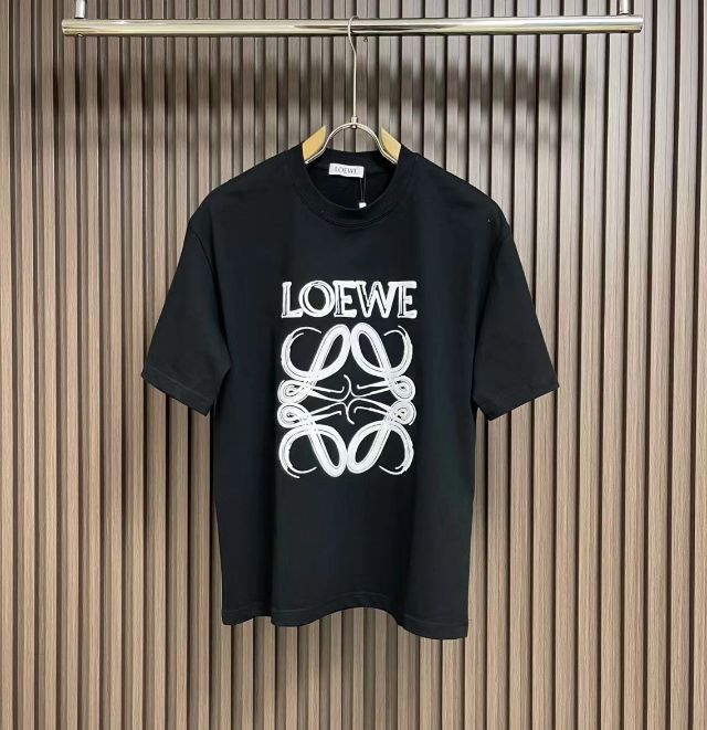 新品未使用 ロエベ LOEWE夏の新作ロゴプリント半袖 Tシャツ - メルカリ