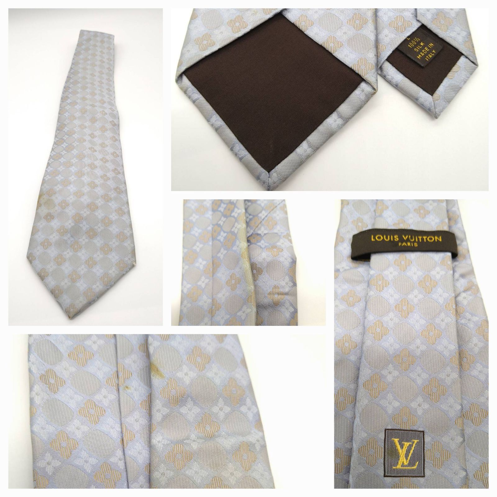 おまとめ品】Hermes エルメスLouis Vuitton ルイヴィトン ネクタイ3本 
