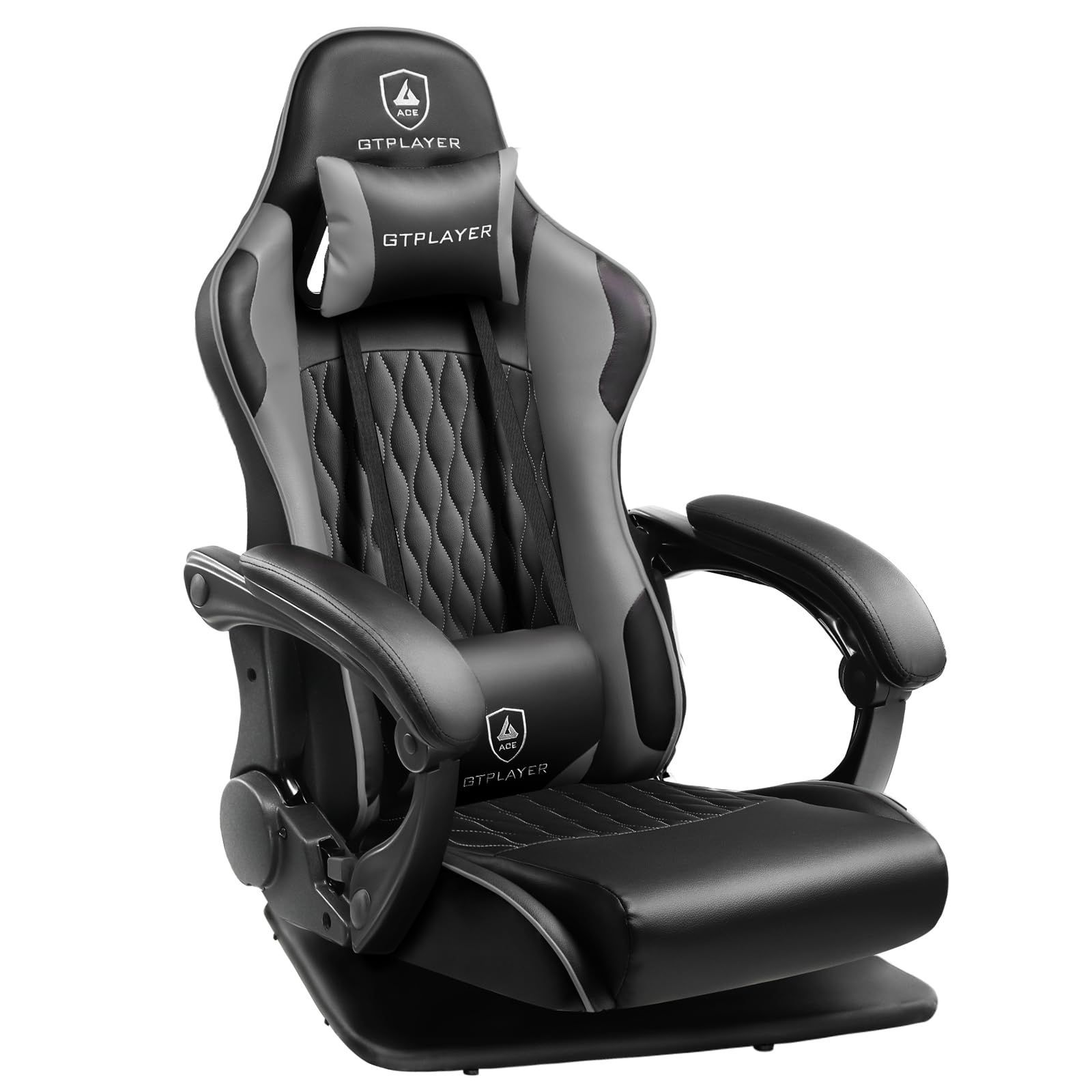【新着商品】腰痛対策 ポケットコイルが内蔵 ランバーサポート 360度回転 ハンコンスタンド座椅子の自作、XBOX ハイバック PS5 ゲームチェア PS4 ゲーム座椅子 165リクライニング switchなどレー