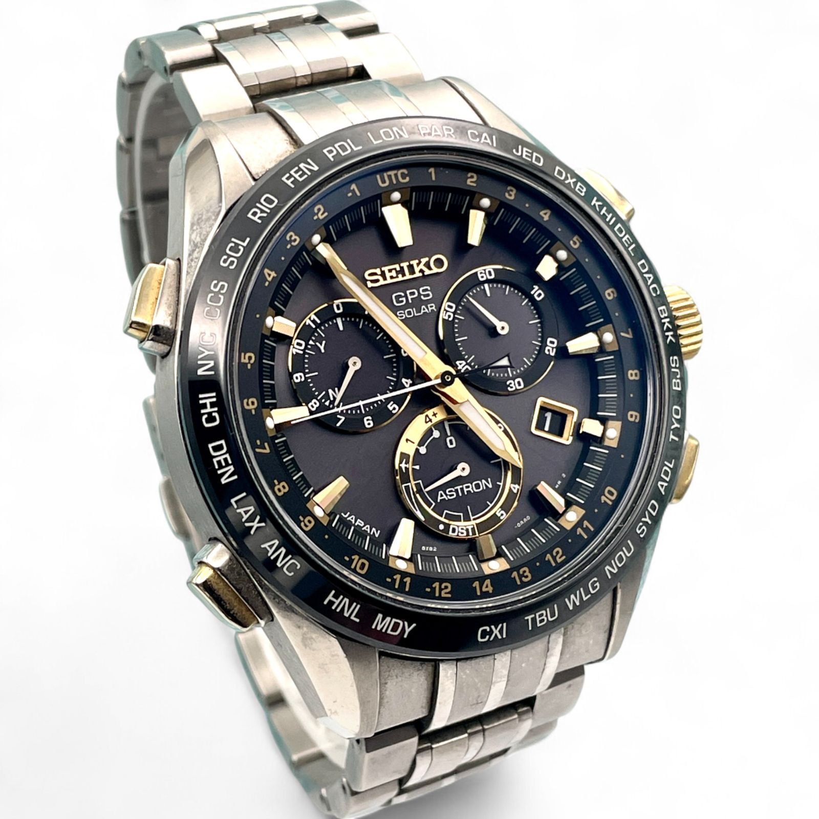 極美品 □ 稼働 SEIKO セイコー アストロン ASTRON 8X82-0AB0-1 メンズ