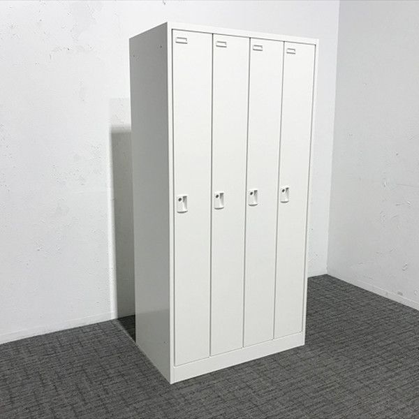 4人用ロッカー FZ型 鍵付き 更衣ロッカー オカムラ ネオホワイト