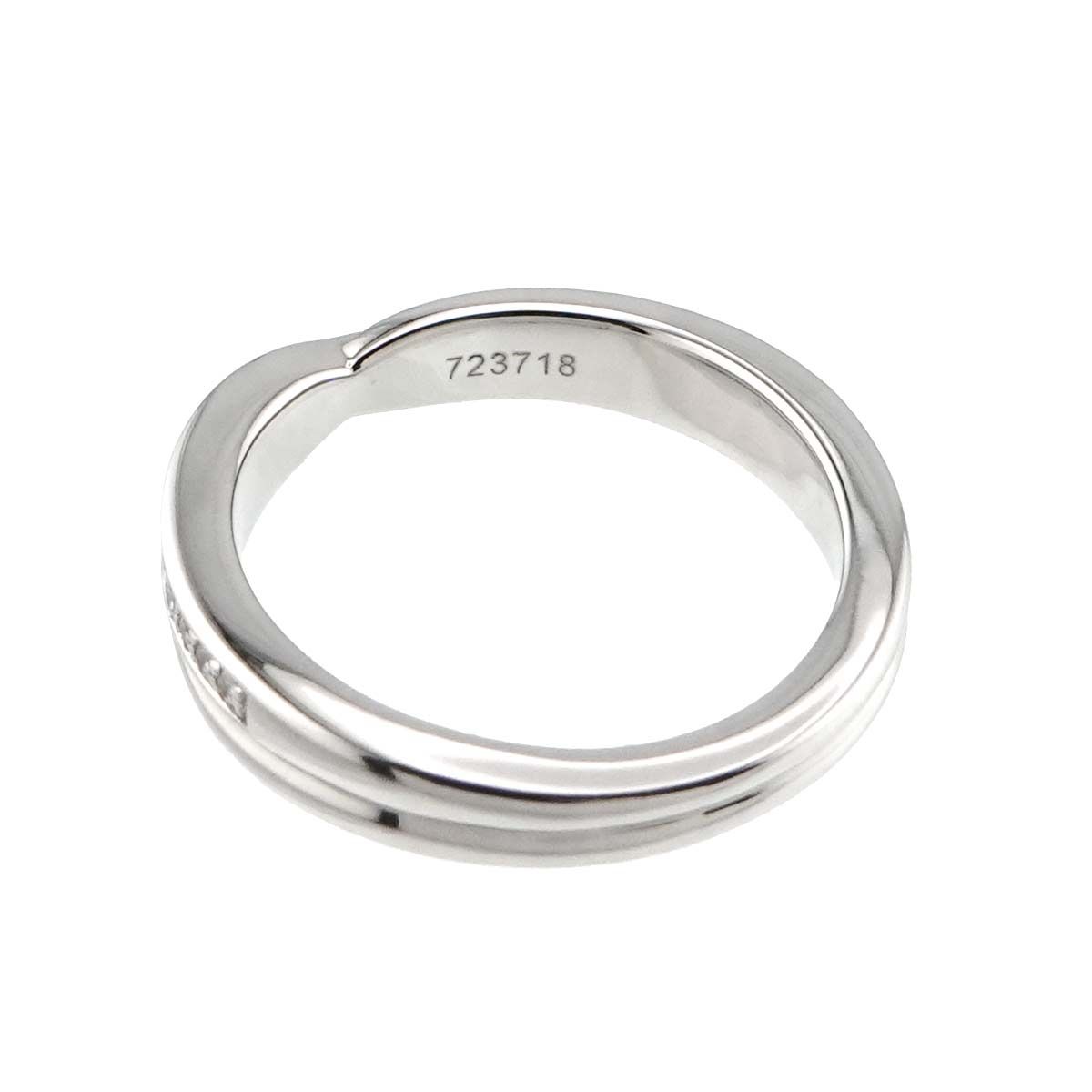 ハリーウィンストン HARRY WINSTON トリスト ワンロウ バンド 7.5号 リング ダイヤ Pt プラチナ 指輪 Diamond Ring【証明書付き】 90263002