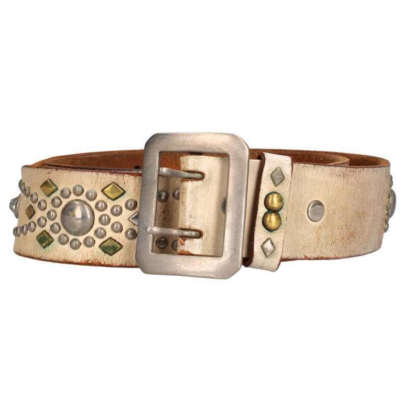 ウルフズヘッド スタッズ装飾レザーベルト メンズ - メルカリ